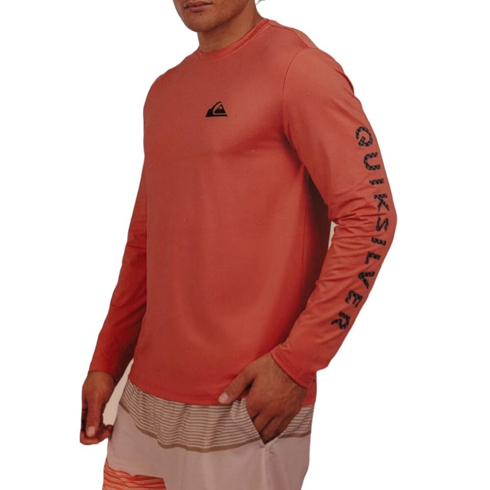 NEW Quiksilver Mens Rashguard | Peach